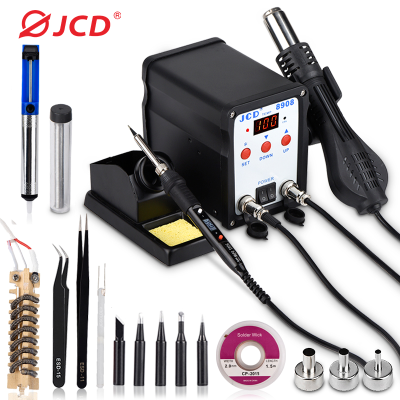 Smd Rework Station Hot Air Soldering 2 In 1 - JCD Soldering Station 2 IN 1