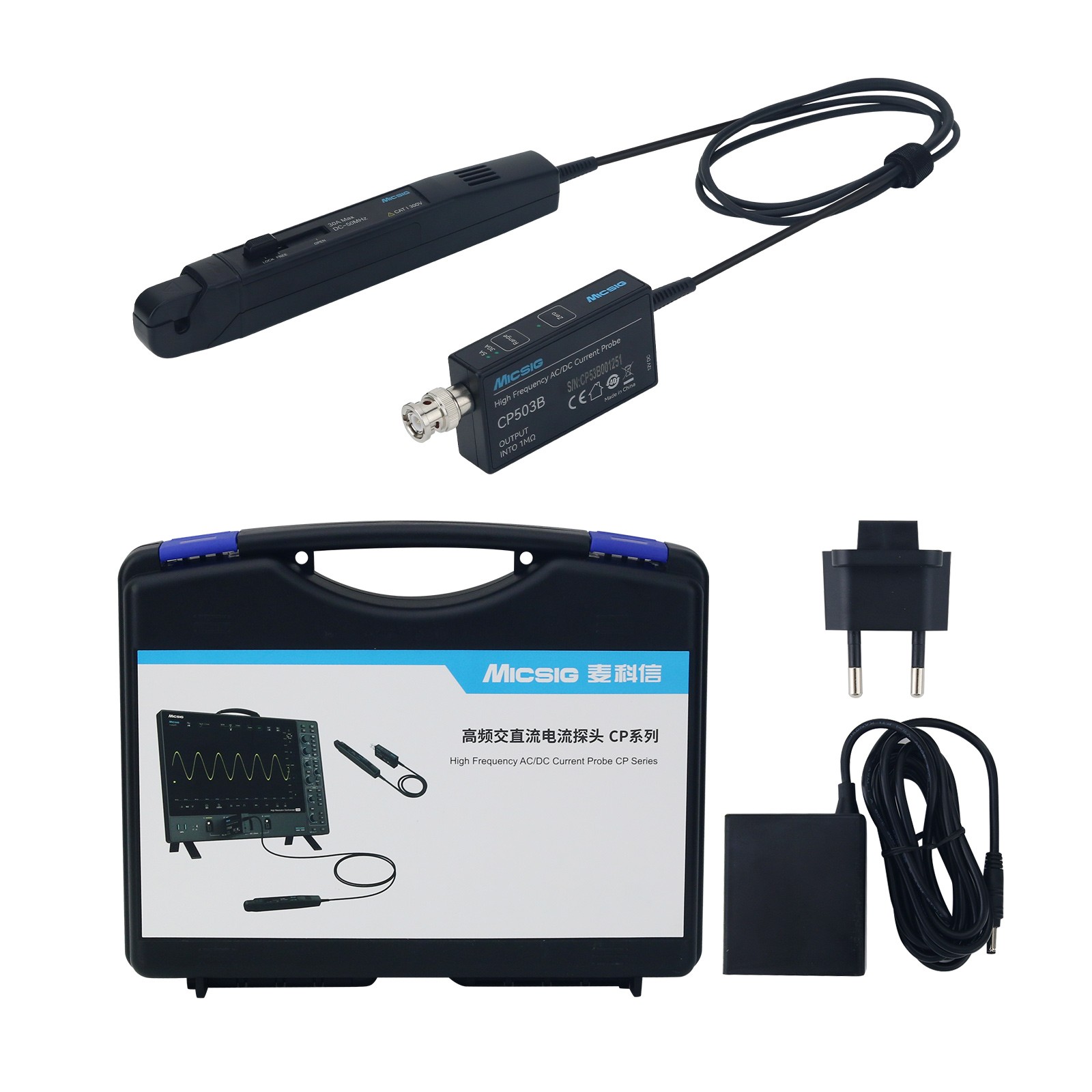 Micsig CP503B 50MHz 5A/30A Dua - Current Probe Ac Dc 50Mhz Oscilloscope recension och pris