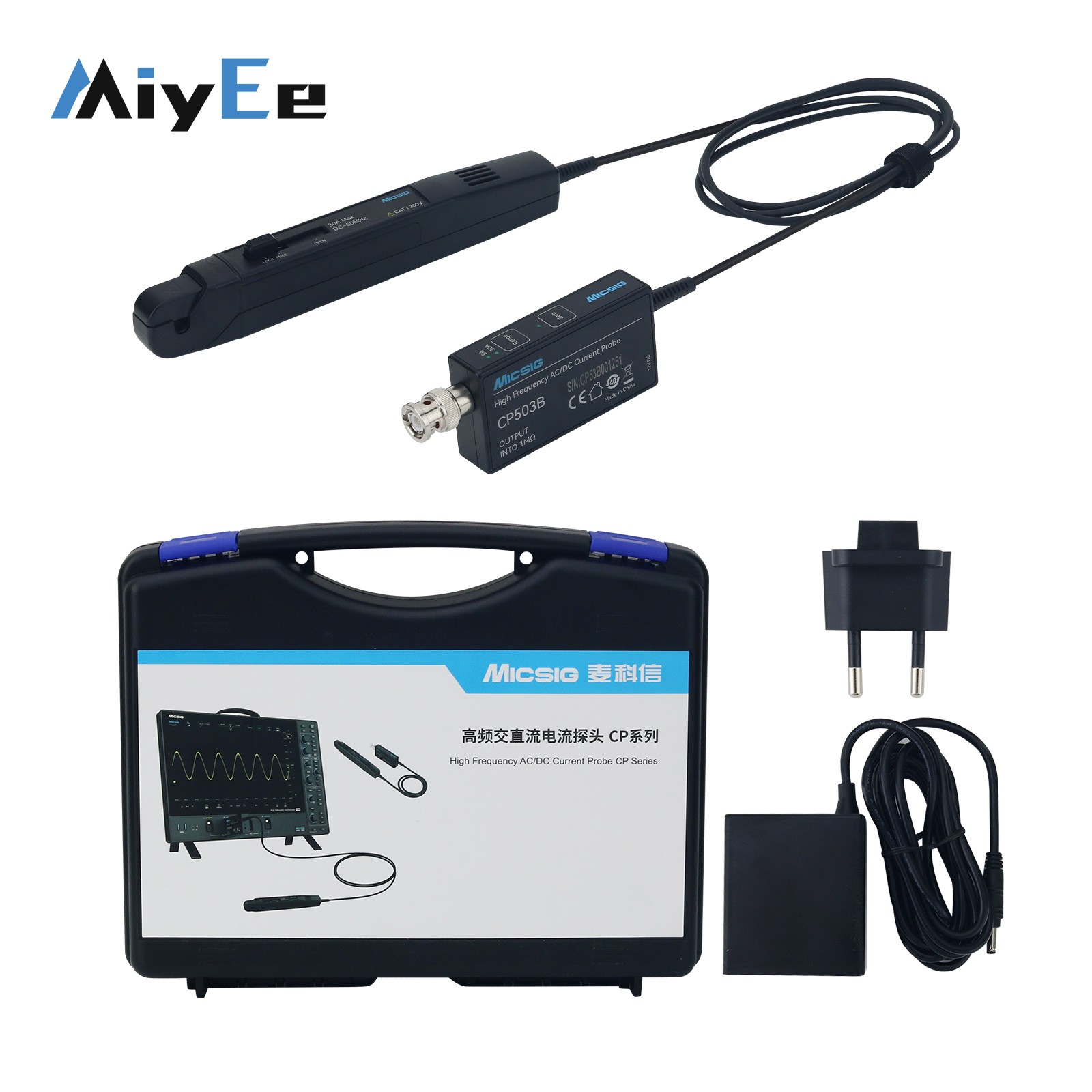 Micsig CP503B 50MHz 5A/30A Dua - Current Probe Ac Dc 50Mhz Oscilloscope recension och pris