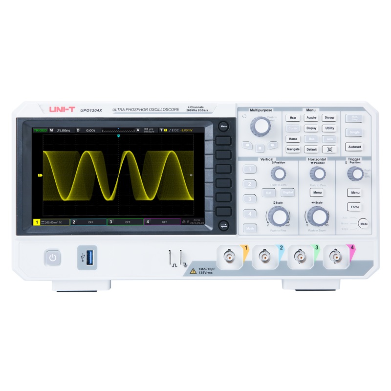 UNI-T UPO1104X 100MHz Digital  - Digital Storage Oscilloscope 4 Channel 100Mhz recension och pris