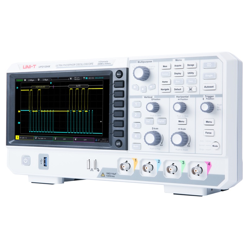 UNI-T UPO1104X 100MHz Digital  - Digital Storage Oscilloscope 4 Channel 100Mhz recension och pris