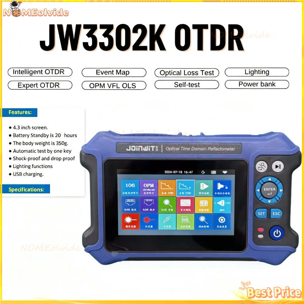 Joinwit JW3302K 28Db/26Db SM 1 - Optical Time Domain Reflectometer Otdr 1310 1550Nm recension och pris