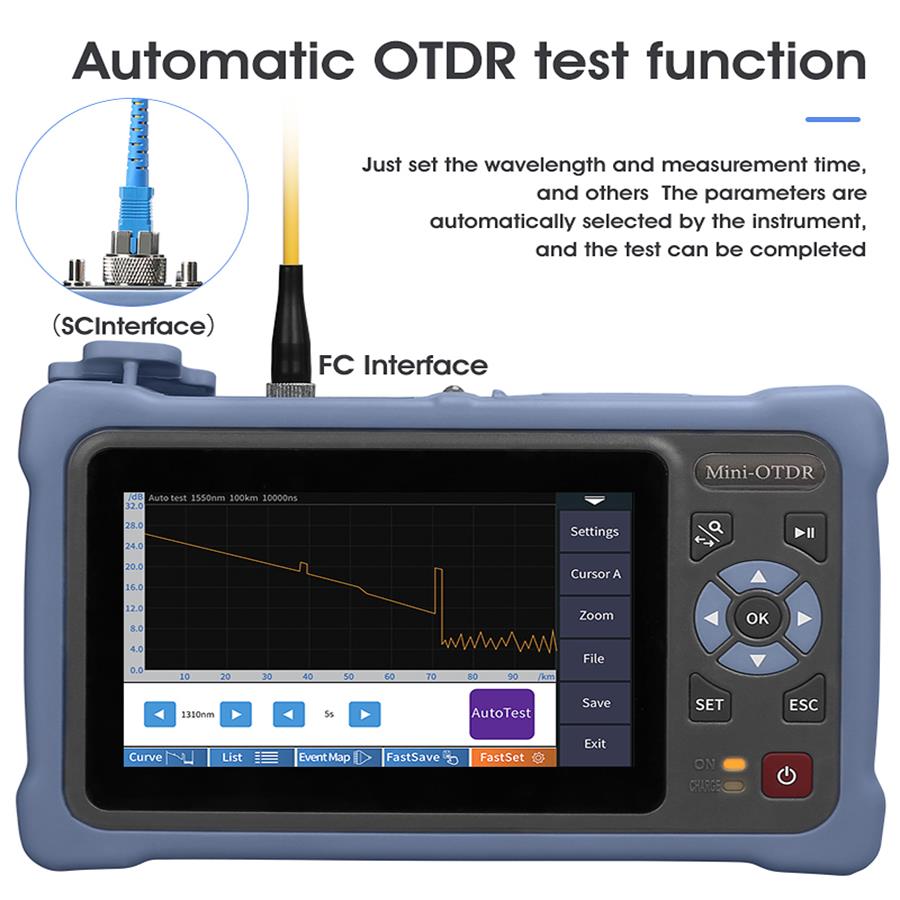 4.3 Inch Touch Screen MINI OTD - Optical Time Domain Reflectometer Otdr 1310 1550Nm recension och pris