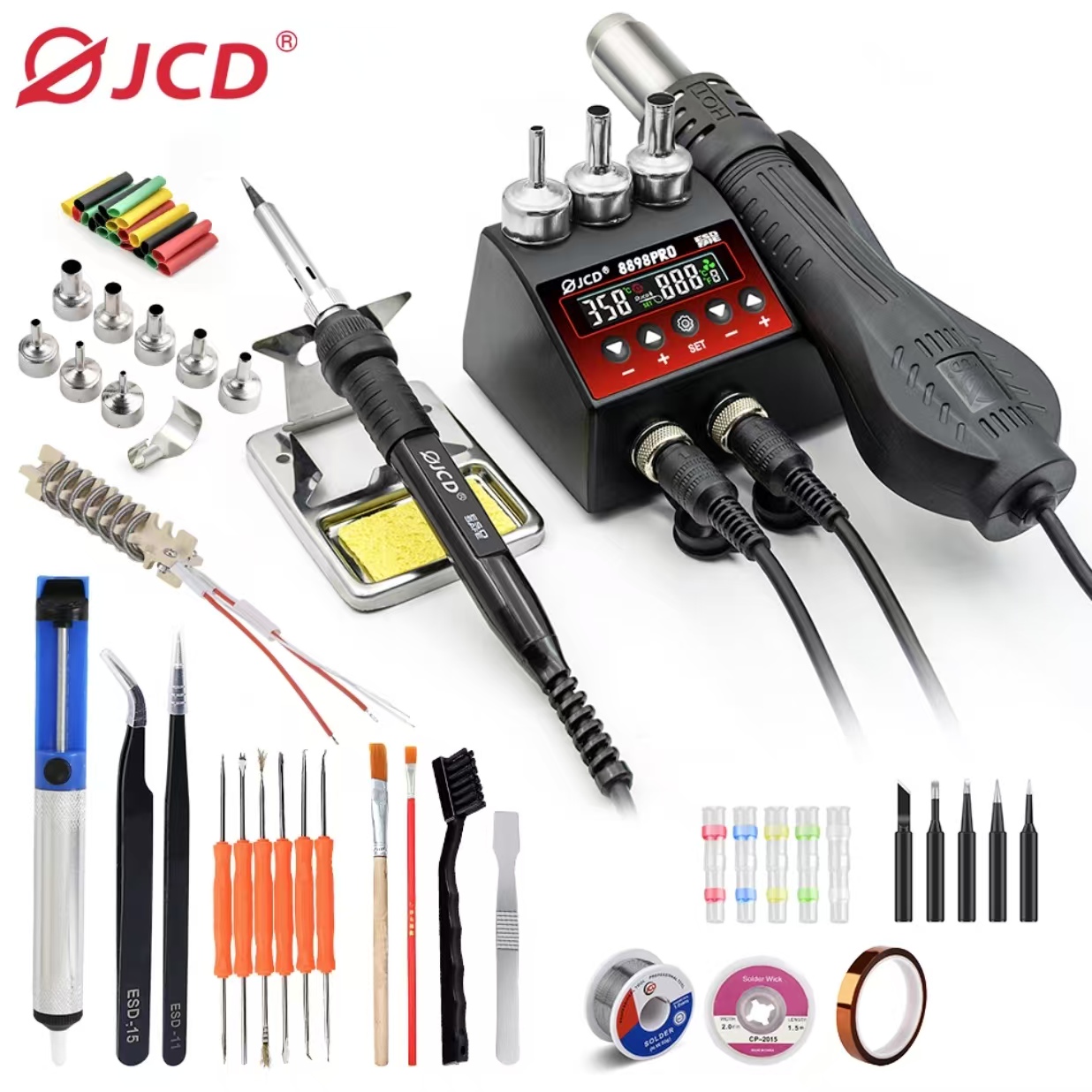 750W SMD Rework Soldering Stat - Smd Rework Station Hot Air Soldering 2 In 1 recension och pris