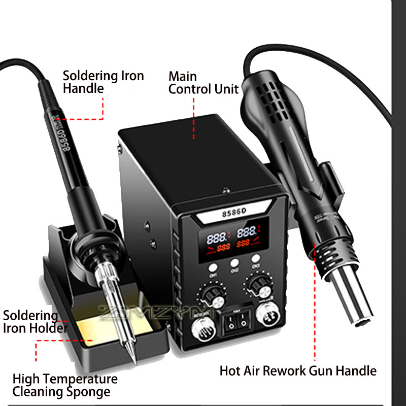 2 in 1 Hot Air Rework Station  - Smd Rework Station Hot Air Soldering 2 In 1 recension och pris