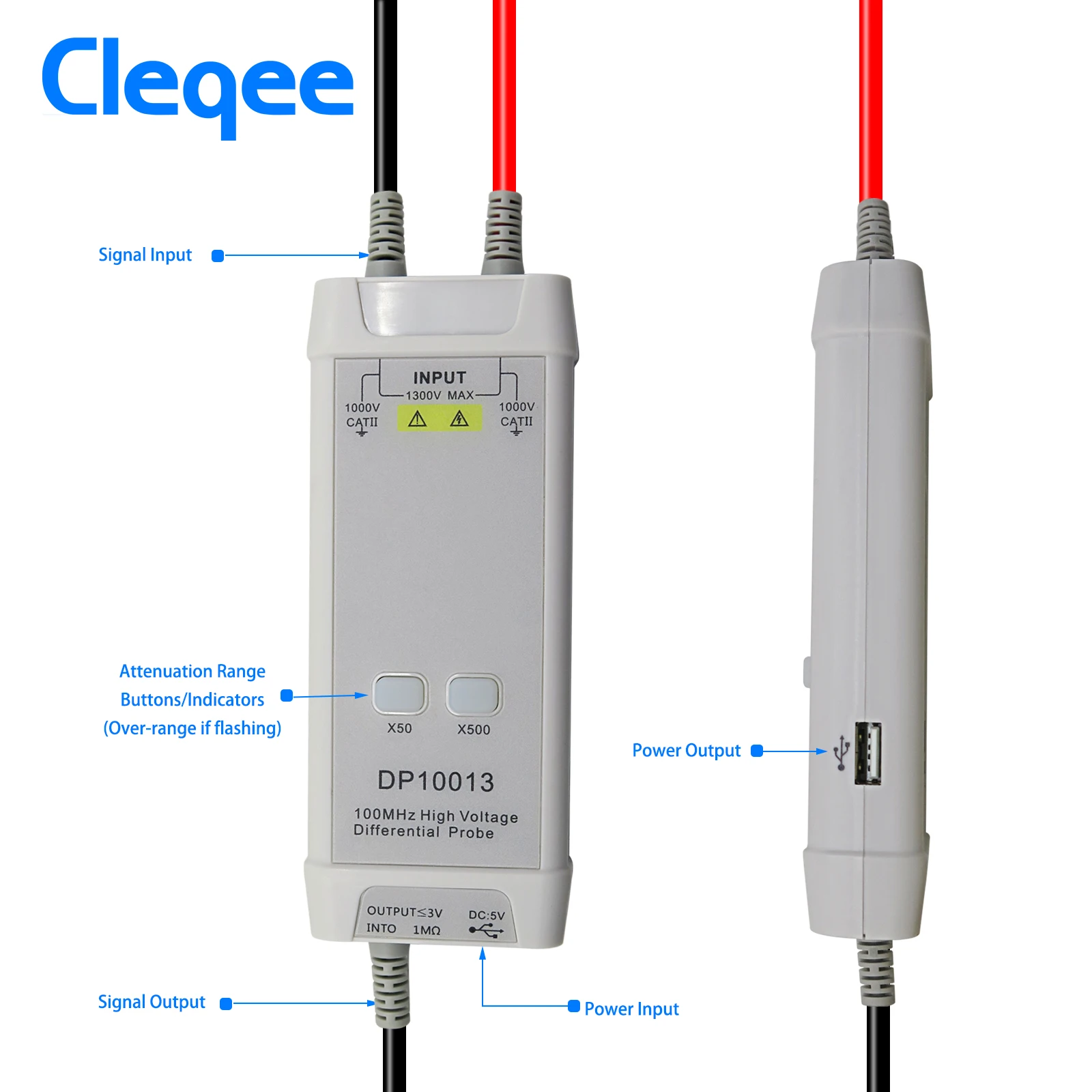 Cleqee 1300V 100MHz High Volta - High Voltage Differential Probe 100Mhz 1300V recension och pris