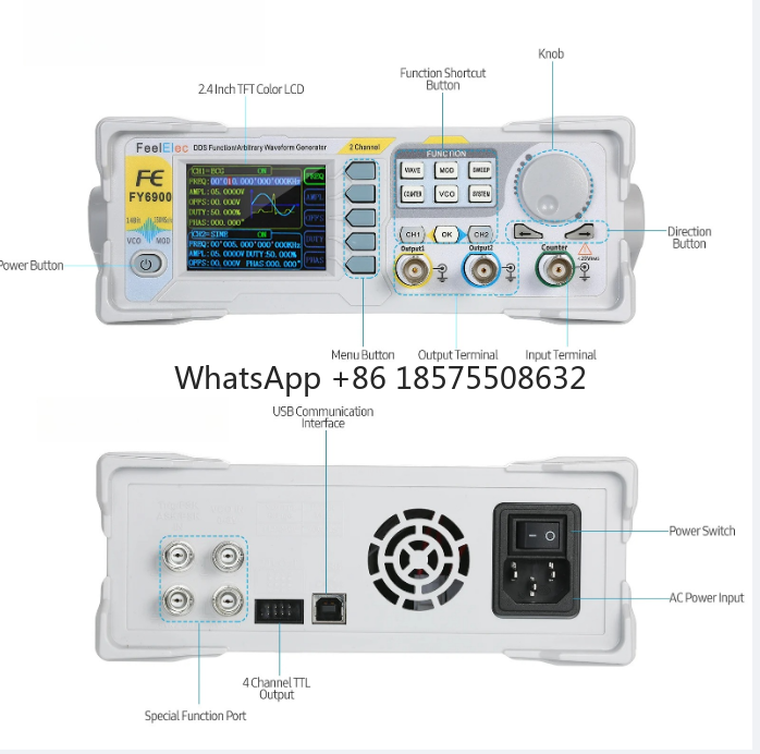 60MHz Function Signal Generato - Dual Channel Arbitrary Waveform Function Generator 60Mhz recension och pris