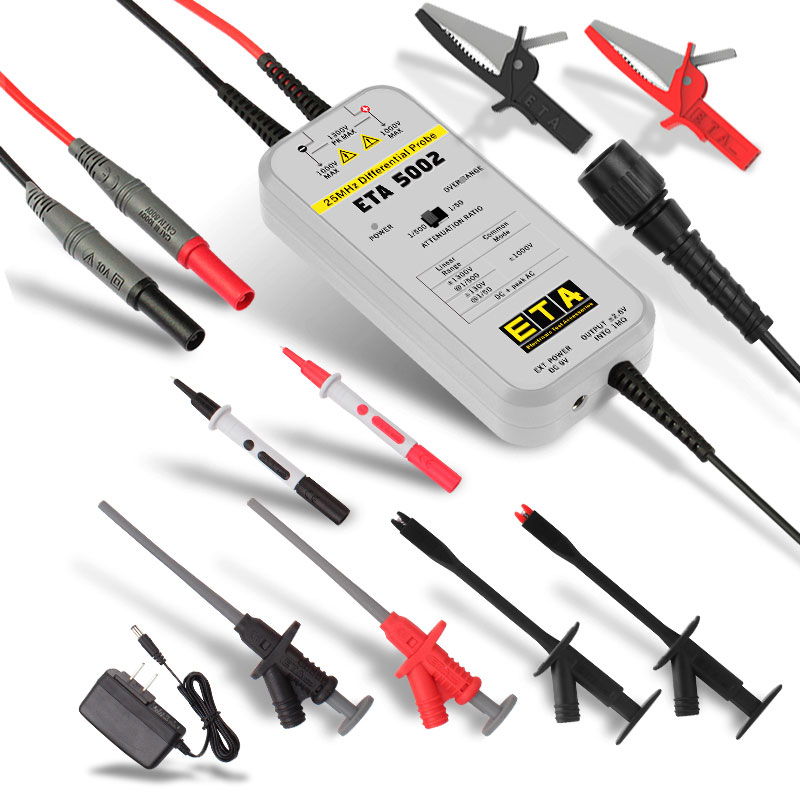 Miyee ETA5002/ETA5010/ETA5026  - High Voltage Differential Probe 100Mhz 1300V recension och pris