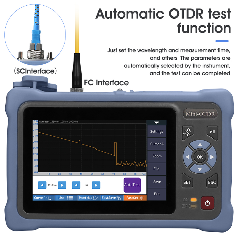 MINI OTDR 1310/1550nm 26/24dB  - Optical Time Domain Reflectometer Otdr 1310 1550Nm recension och pris