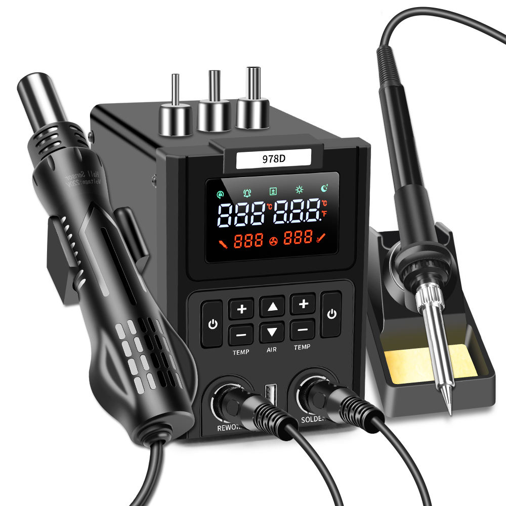 Dual LED Digital Displayings H - Smd Rework Station Hot Air Soldering 2 In 1 recension och pris