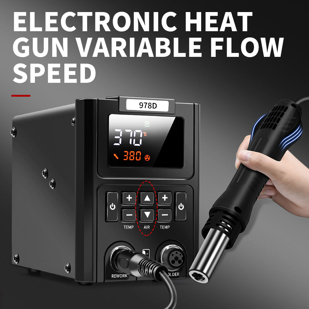 Dual LED Digital Displayings H - Smd Rework Station Hot Air Soldering 2 In 1 recension och pris