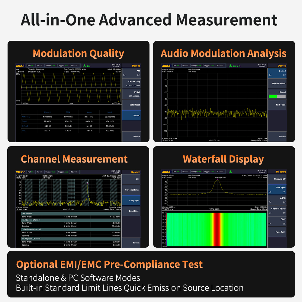 OWON Spectrum Analyzer With Tr - Spectrum Analyzer Tracking Generator 1.5Ghz recension och pris