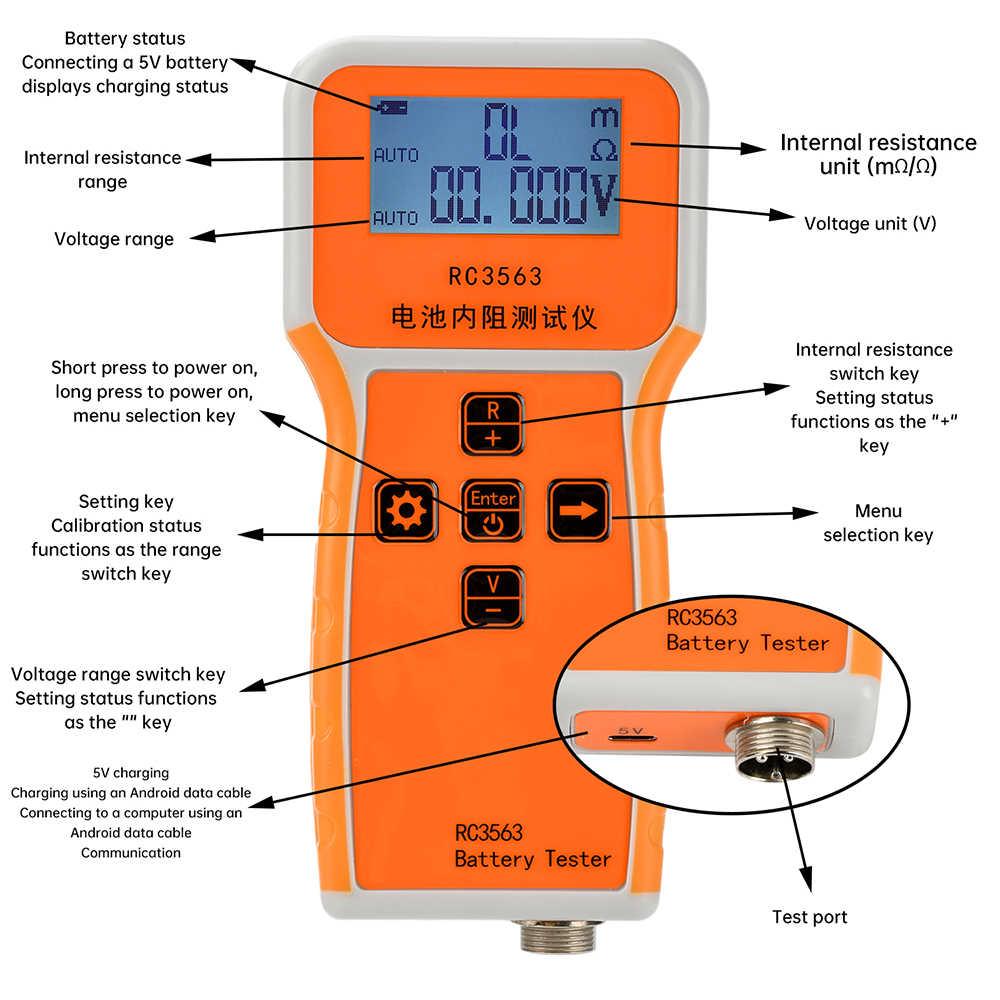 RC3563 18650 Battery Internal  - Battery Internal Resistance Tester Four Wire recension och pris