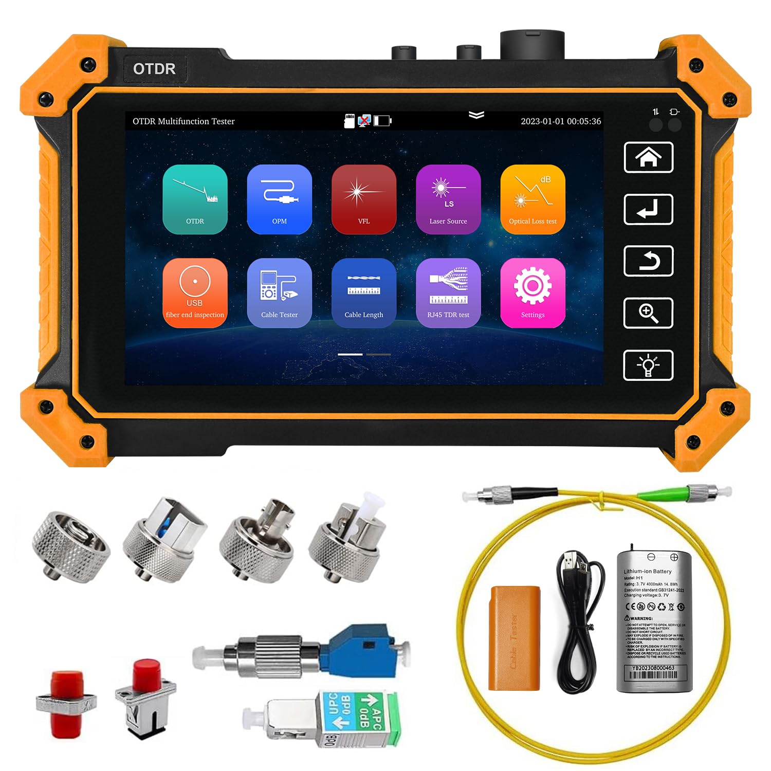 5.5 Inch OTDR Fiber Tester Opt - Optical Time Domain Reflectometer Otdr 1310 1550Nm recension och pris