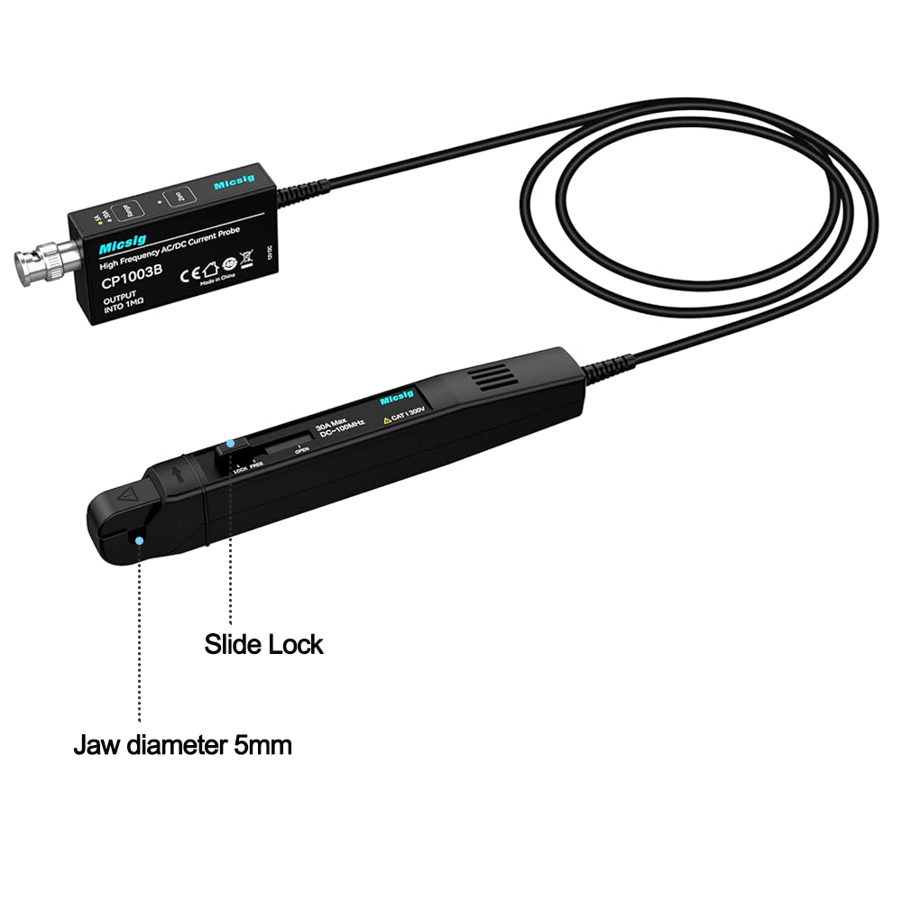 Micsig High Frequency AC/DC Cu - Current Probe Ac Dc 50Mhz Oscilloscope recension och pris
