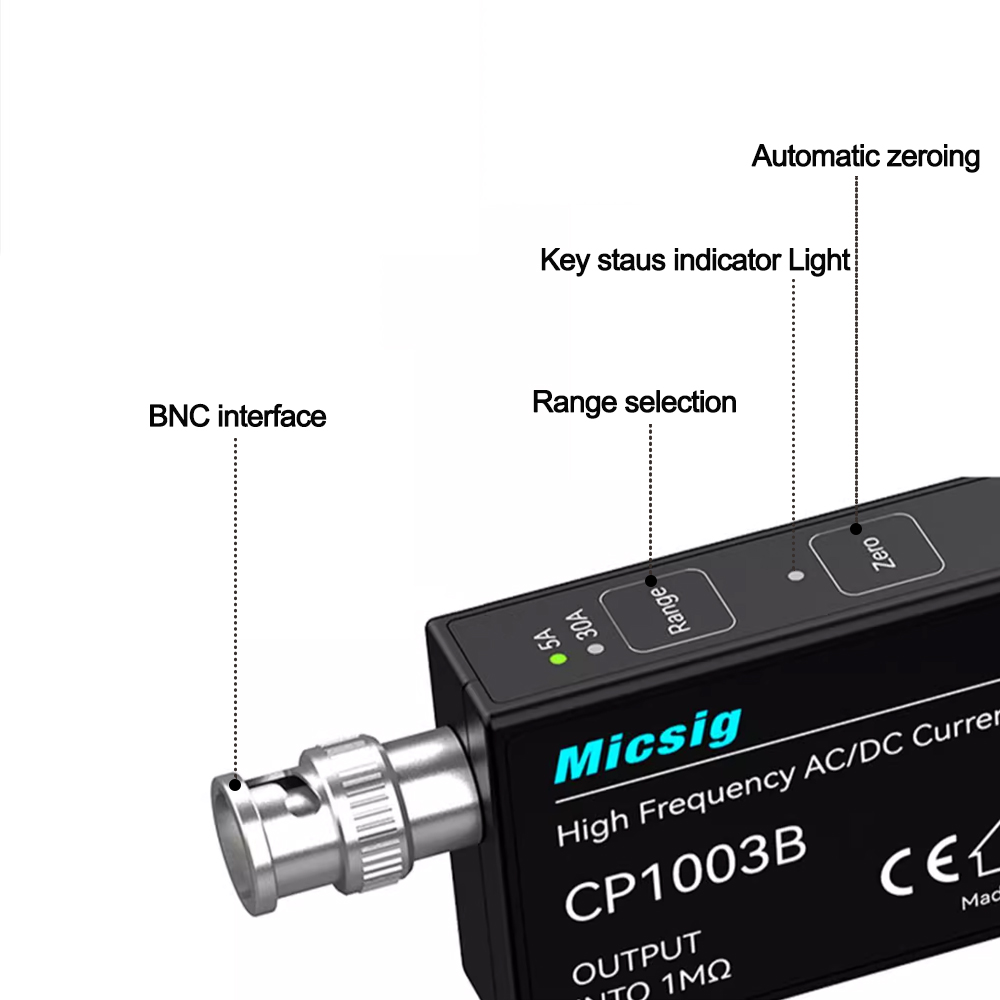 Micsig High Frequency AC/DC Cu - Current Probe Ac Dc 50Mhz Oscilloscope recension och pris
