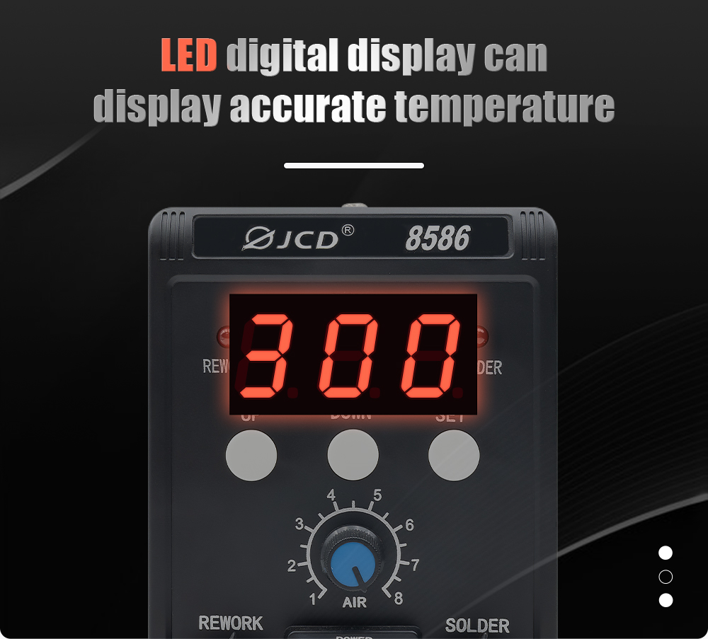 JCD 2 in 1 Soldering Station 8 - Smd Rework Station Hot Air Soldering 2 In 1 recension och pris