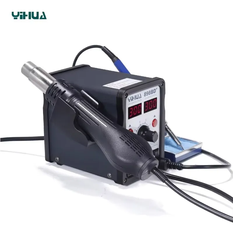 YIHUA 898BD+ 220V 2 in 1 Digit - Smd Rework Station Hot Air Soldering 2 In 1 recension och pris